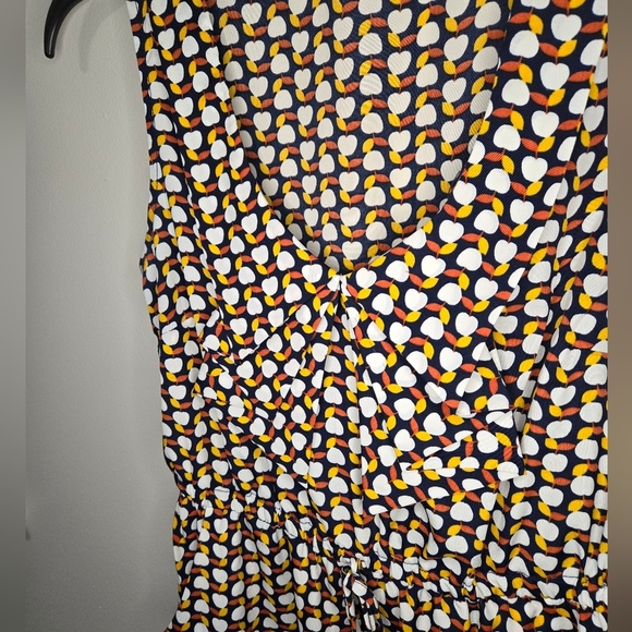 Bebop Retro Sleeveless Apple Bow Dress. Size M. Pockets. Office Work Casual Fall - Picture 5 of 9